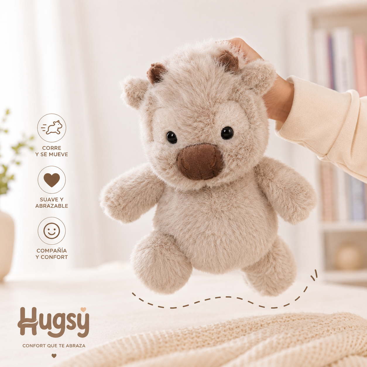 Hugsy™ | El peluche que mueve sus patitas